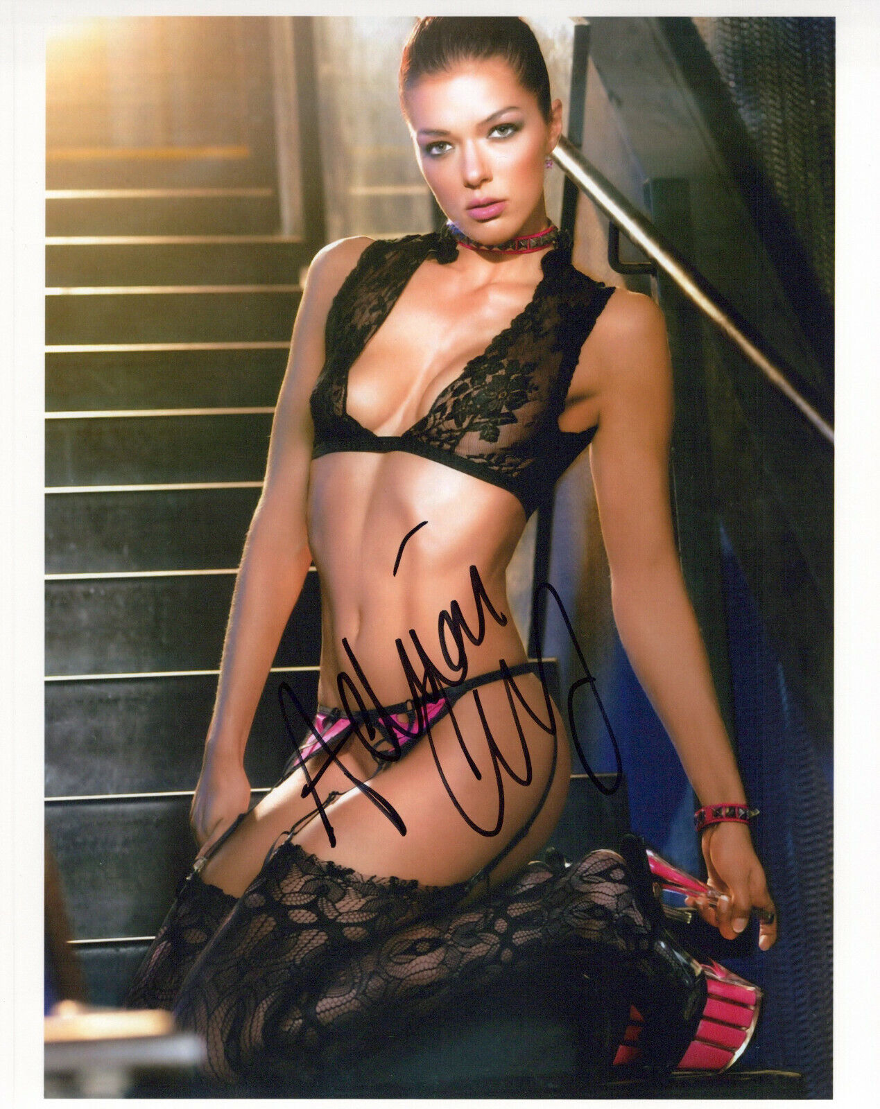 Adrianne Curry glamour shot autographed Photo Poster painting signed 8x10 #7