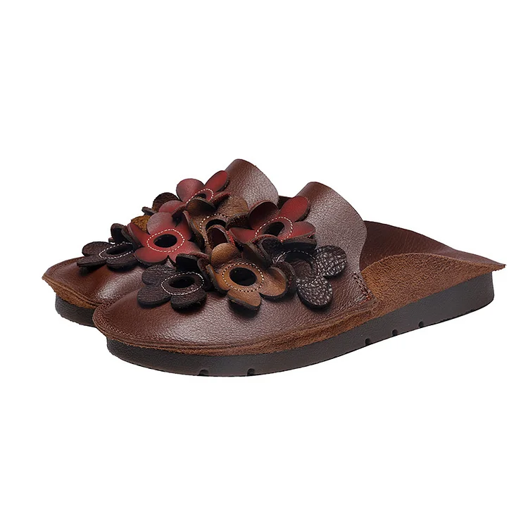 Casual Comfortable Leather Soft Sole Shoes - yankia