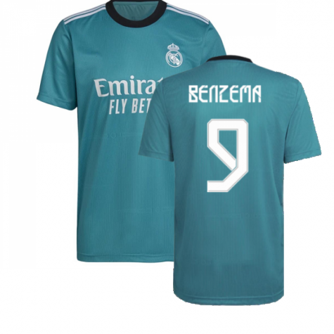 Real Madrid Karim Benzema 9 UCL Third Trikot 2021-2022