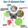 6Pcs/set Diamond Painting Butterfly Coaster Cup Cushion Home Decor