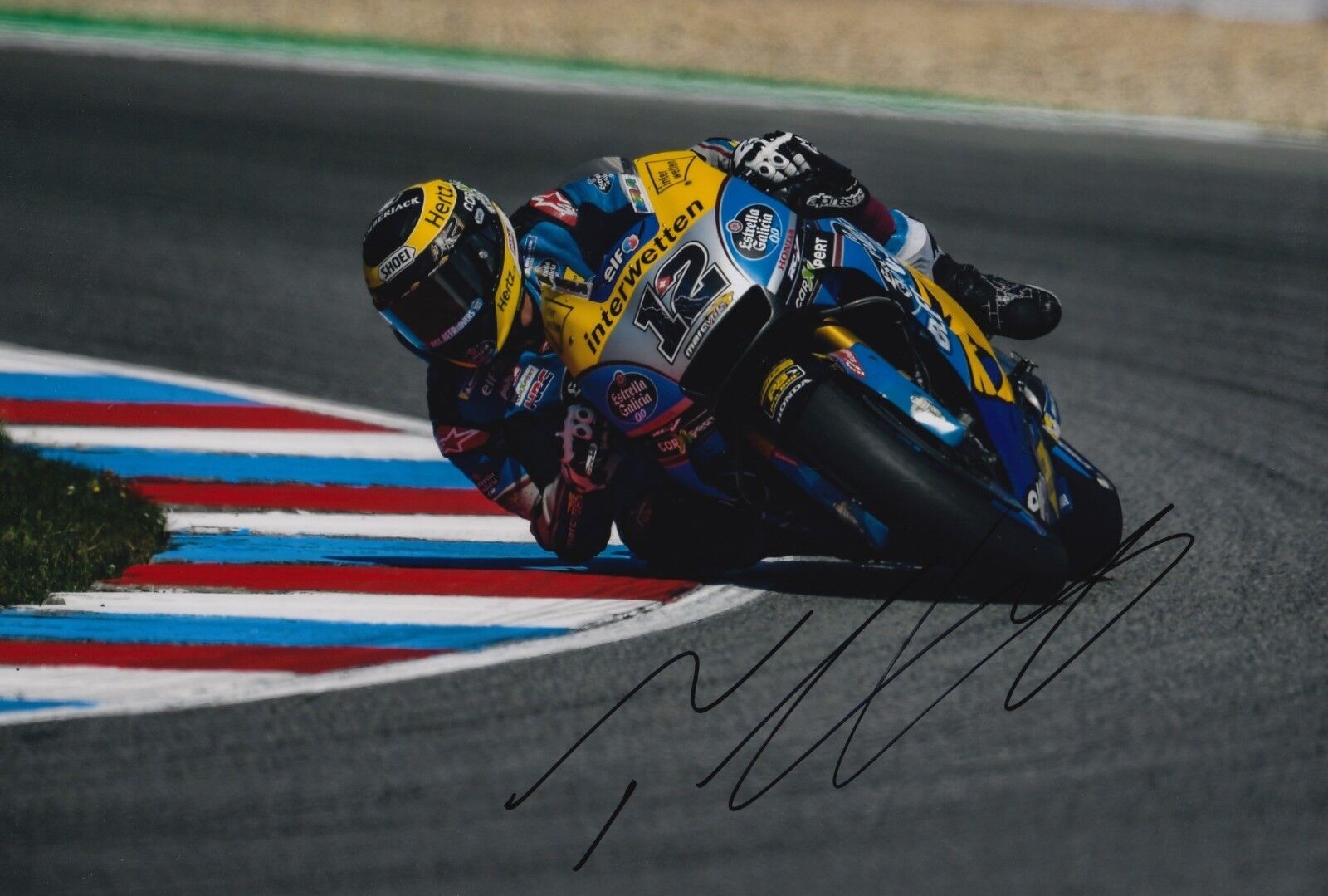 Thomas Luthi Hand Signed Marc VDS Honda 12x8 Photo Poster painting 2018 MotoGP.