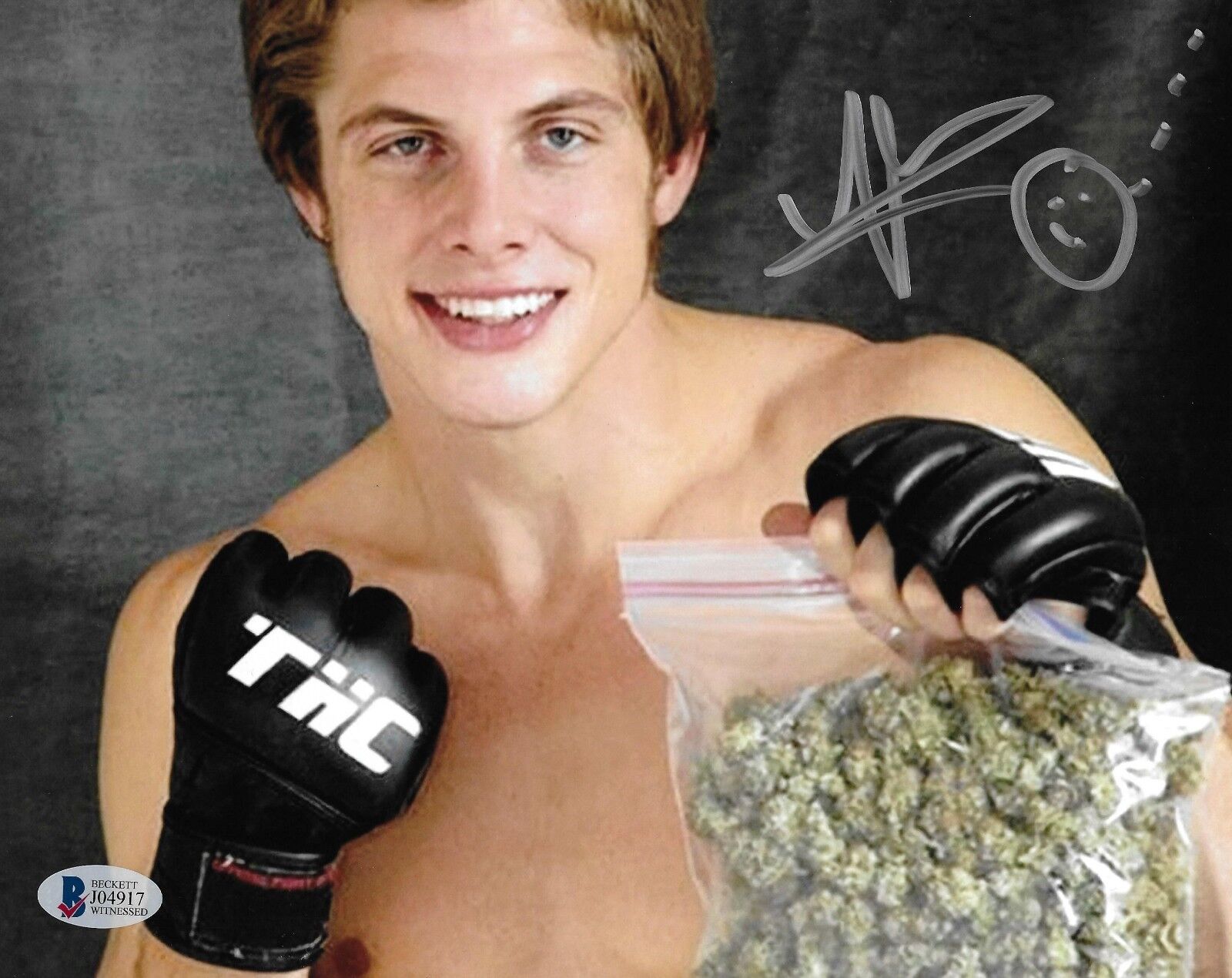 Matt Riddle Signed 8x10 Photo Poster painting BAS Beckett COA UFC High Times Magazine Picture