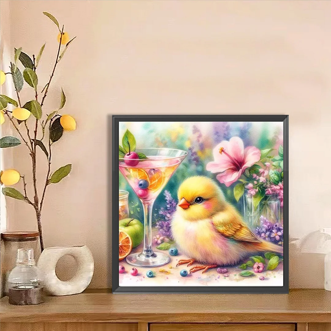 Diamond Painting - Full Round Drill - Flowers & Birds(Canvas|Canvas|30*30cm)