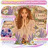 Arche florale aux cheveux boucl&eacute;s, dame, kit sp&eacute;cial de peinture en forme 5d DIY partielle en diamant pour adultes, d&eacute;butants, peintures &agrave; points de diamant, kit d&rsquo;art en diamant 11,81x15,75 pouces