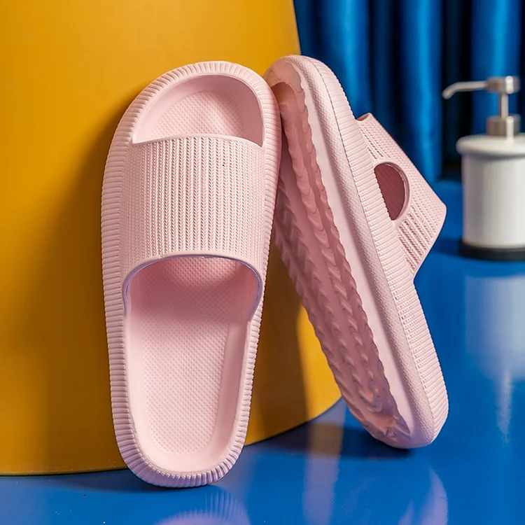 Thick Platform Home Slippers Indoor Sandals Bathroom Anti-Slip Cloud Slippers Soft Home Shoes