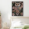 Pearl Floral Owl-Special Shaped Diamond Painting
