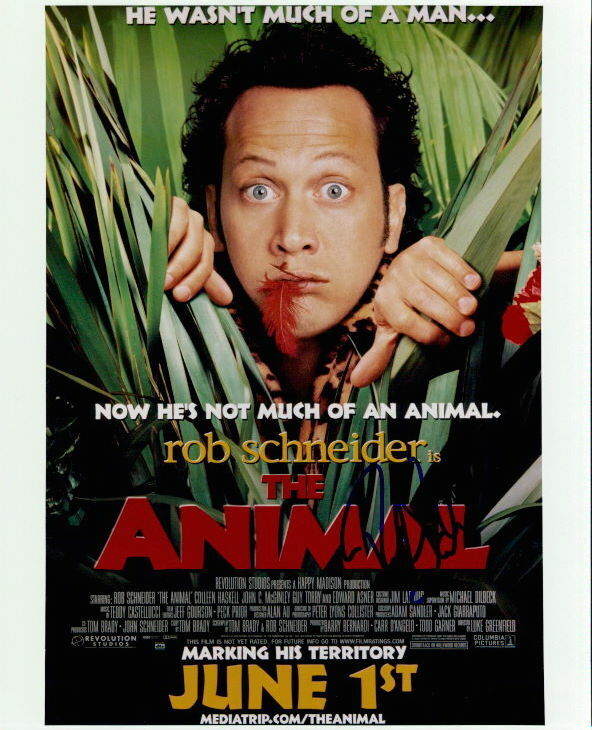 Rob Schneider (The Animal) in-person signed 8x10 Photo Poster painting