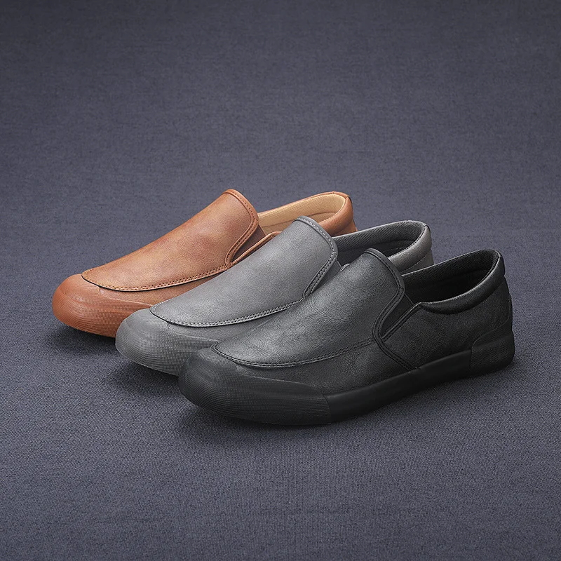 Yyvonne Walk Men's Shoes Cotton Shoes Men's Casual Leather Shoes Korean Trend Low-Top Shoes Autumn And Winter Shoes 9101 9153