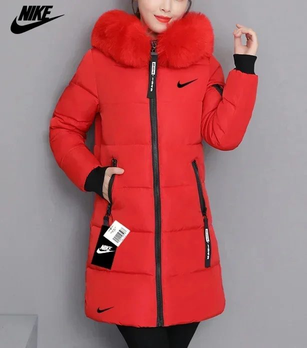 Promo&ccedil;&atilde;o de Natal - Casaco Longo Quentinho com Gola de Pena de Ganso (Compre 1 Casaco e 1 Su&eacute;ter)