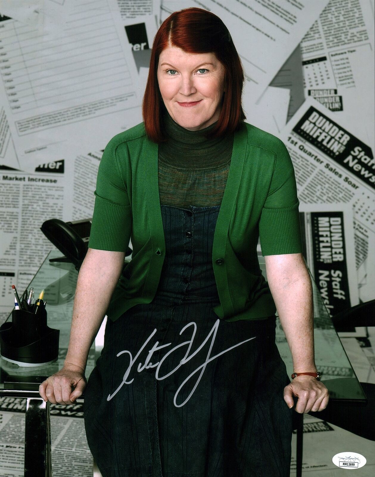 Kate Flannery Meredith The Office 11x14 Photo Poster painting Poster Signed Autograph JSA COA