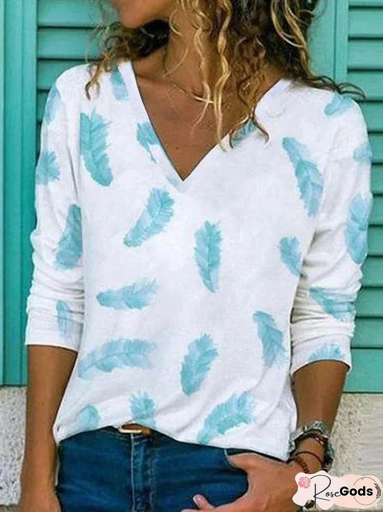 Loose V Neck T-Shirt