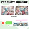 2 Pack Dove Bluebird DIY Diamond Art Spiral Notebook Kit 80 Pages No Lines