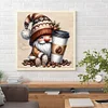 Diamond Painting-DIY Full Round Drill Coffee Gnome