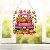 (US Local)Fall Truck DIY Diamond Art Pendant Diamond Painting Set for Wall Window