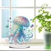 (US Local)Acrylic Special Shape Jellyfish Diamond Painting Desktop Decor Kit