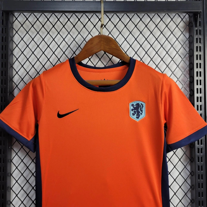 2024 Netherlands Home Kids Kit Football Jersey Thai Quality