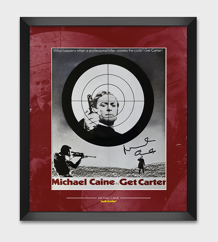 Michael Caine Signed & Framed 10X8 Photo Poster painting Get Carter GENUINE AUTOGRAPH AFTAL COA