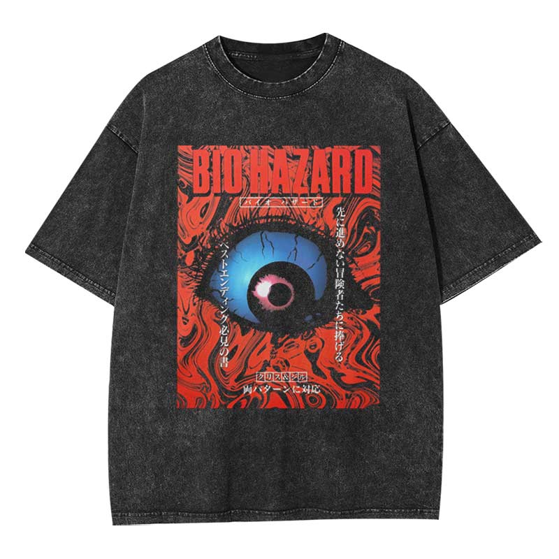 BIOHAZARD Washed T-shirt