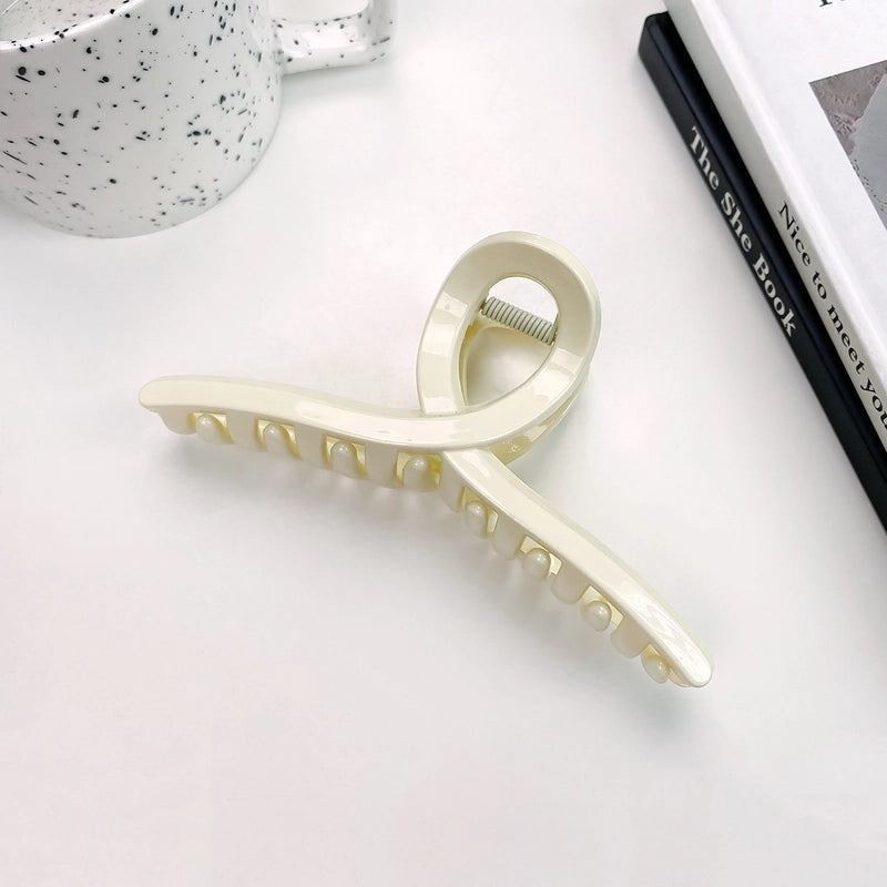 Minimalist Solid Color Arylic Hair Claws