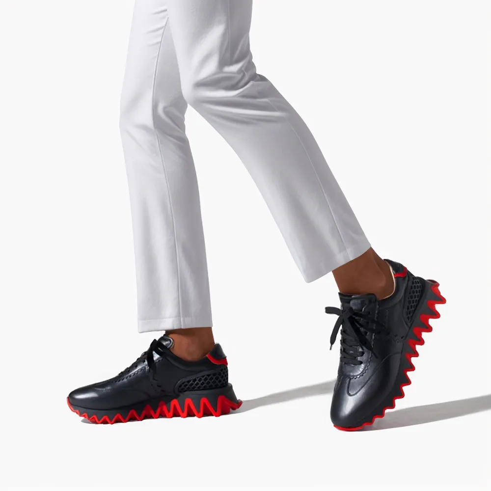 Gentleman's Red bottom Senakers White Polyester Round Toe Sport Prom Shoes-vocosishoes