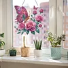 (US Local)DIY Double Sided Special Shaped Flower Butterfly Diamond Painting Hanging Decor