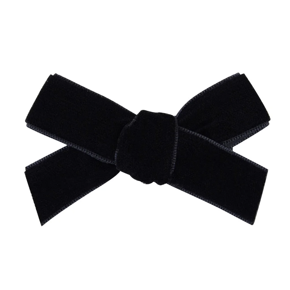 1Pieces Velvet Hair Bows For Girls Solid Knot Hair Clips Baby Boutique Hairgrip Handmade Barrettes Headwear Hair Accessories 971