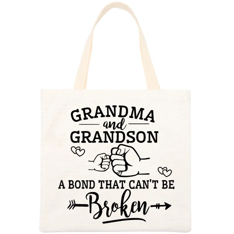 ANB -  Grandma and Grandson Tote Handbag (40*40cm)-03156