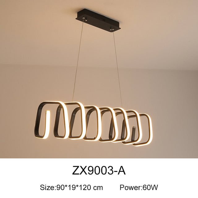 Modern LED Pendant Lights Aluminum Industrial Hanging Lighting For Dining Room Living Room Bar Nordic Kitchen Pendant Lamp