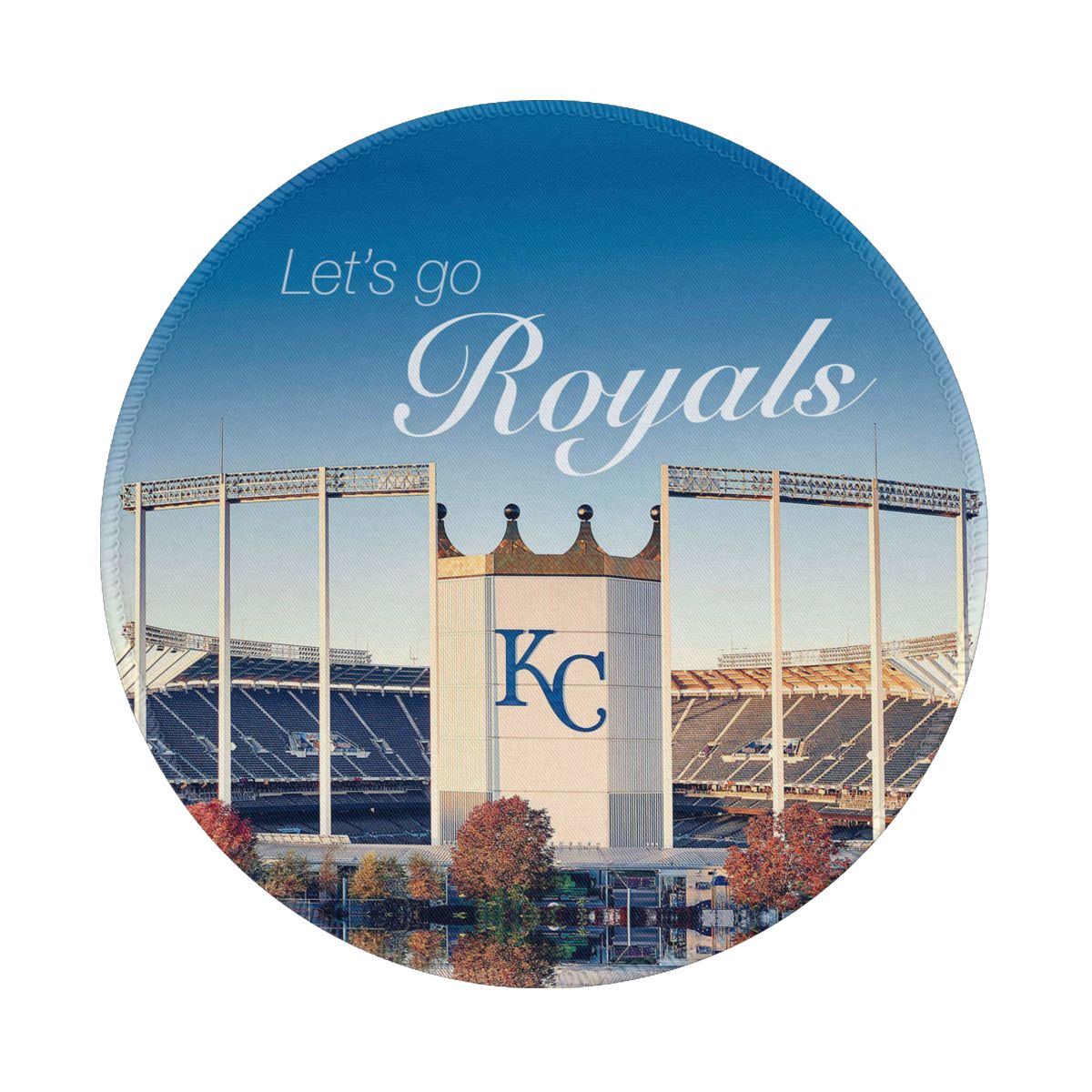 Kansas City Royals Stadium Round Non-Slip Thick Rubber Modern Gaming Mousepad