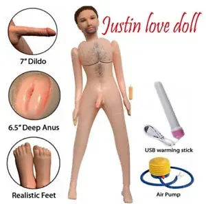 Life-Size Inflatable Male Sex Doll With Dick Full Body Masturbator Adult Toy