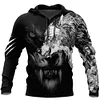 Men's Jungle Camouflage Animal 3D Digital Print Hoodie