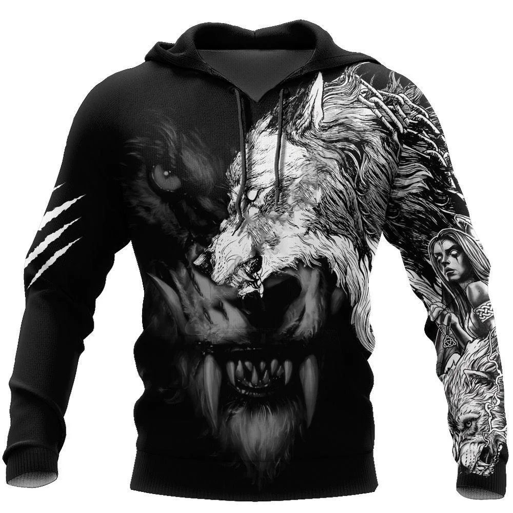Men's Jungle Camouflage Animal 3D Digital Print Hoodie