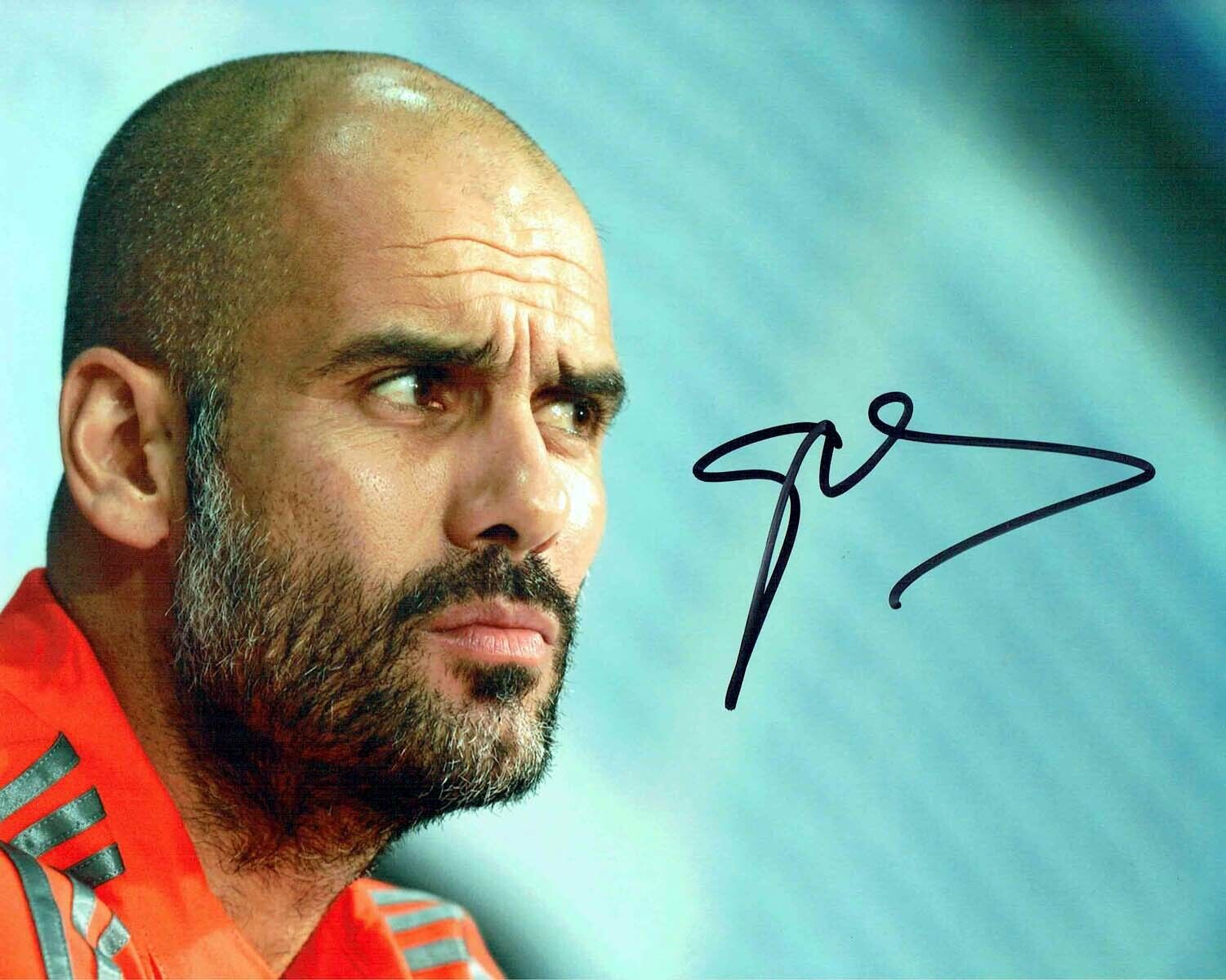 Pep GUARDIOLA Signed Autograph Photo Poster painting AFTAL COA Manchester City Barcelona