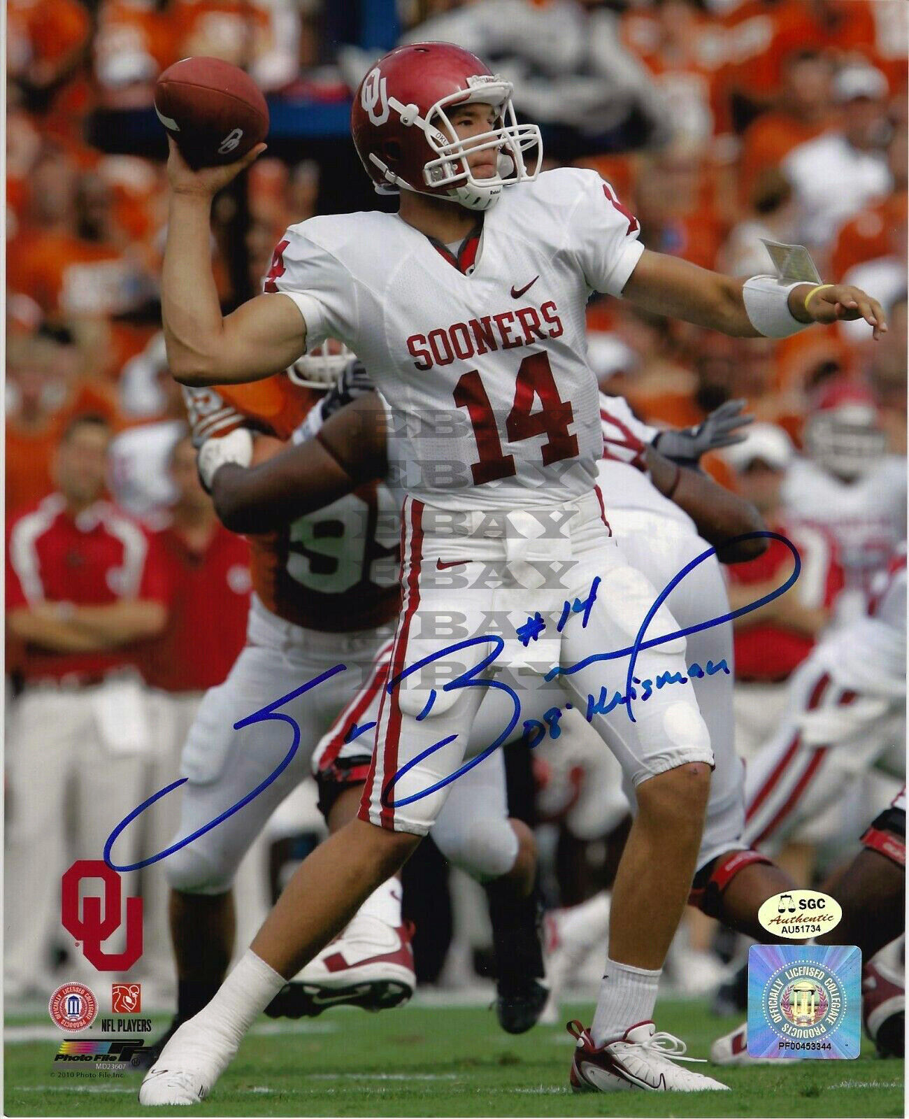 Sam Bradford Oklahoma Signed 8x10 autographed Photo Poster painting Reprint