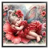 Cute Girl-11CT Stamped Cross Stitch 40*40cm/15.75*15.75in tapestrymarket