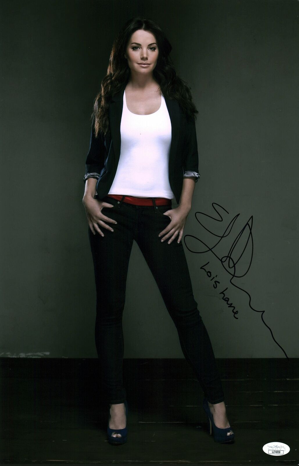 Erica Durance Smallville 11x17 Photo Poster painting Poster Signed Autograph JSA Certified COA