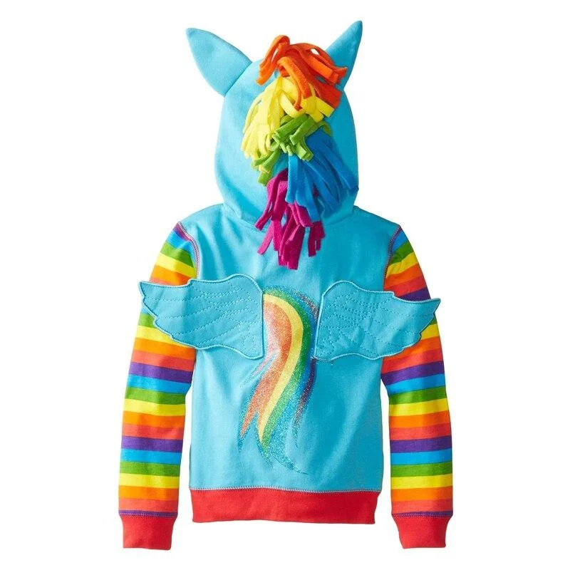 Girls Jackets My Children Hoodies Sweatshirt Baby Little Pony Clothing Girl Spring Autumn Jacket Coat Kids Casual hood Outwear