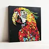 DIY Pre-Framed Parrot Button Art Canvas Kit