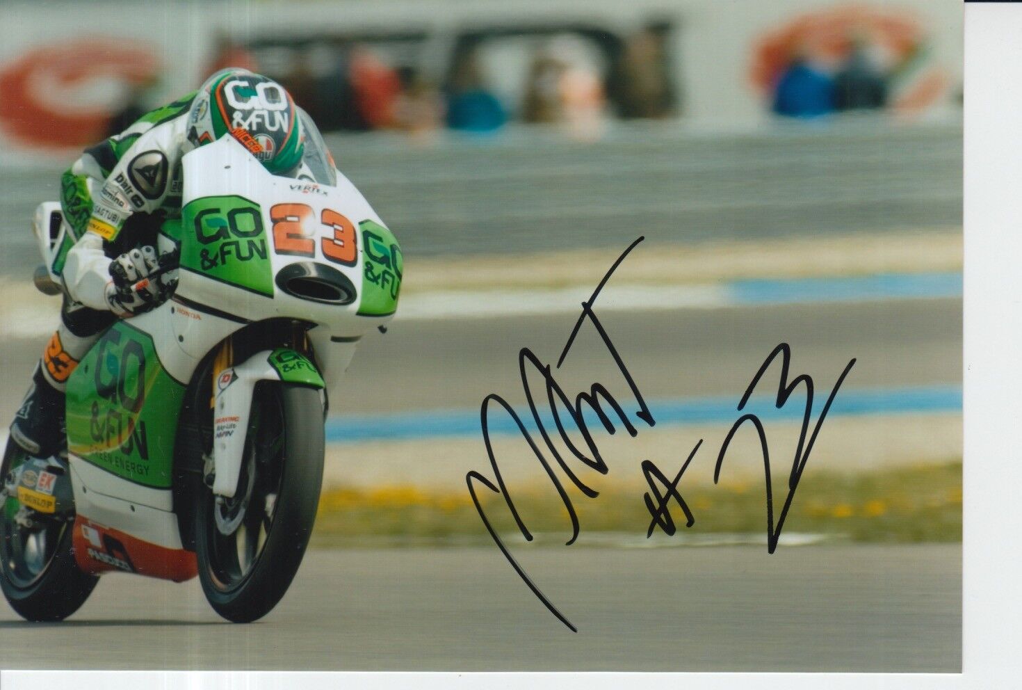 Niccolo Antonelli Hand Signed 7x5 Photo Poster painting GO&FUN Gresini Moto3 MotoGP 1.