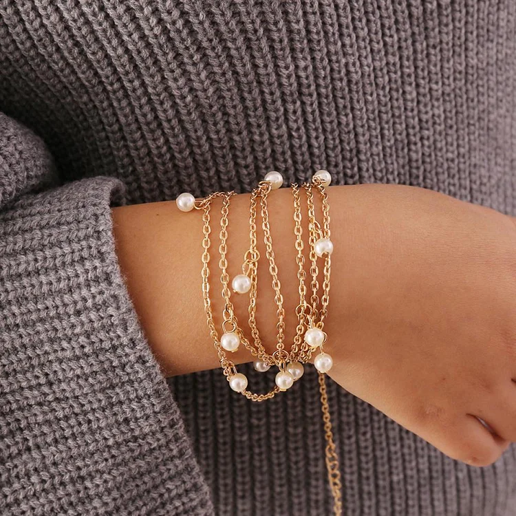 Multi Layer Pearl Bracelet