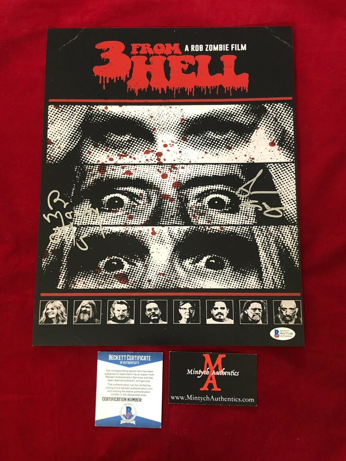 RICHARD BRAKE & BILL MOSELEY SIGNED 11x14 Photo Poster painting! 3 FROM HELL! BECKETT! ZOMBIE