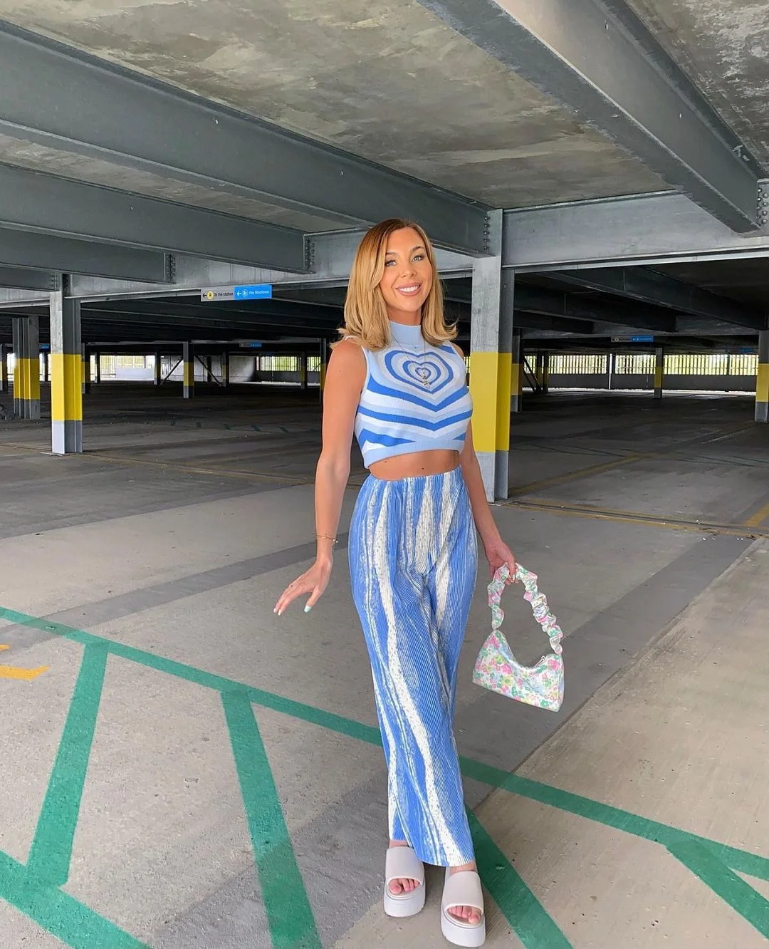 Heart Striped Sweaters Women Y2K Aesthetics Sweater E-girl Sweet Pullovers Long Sleeve Hot Green Sweater 90s Teens Knitwear