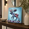 DIY Pre-Framed Deer Button Art Canvas Kit