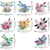 8Pcs Acryl Libelle - 5d DIY Handwerk DIY Aufkleber Magnet