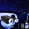 APLOS Fiber Optic Lights 16W-Starlight Headliner Kit, Twinkle & Meteor Effects, RGBW Sound Activated Lights,Bluetooth APP & Remote Control,0.75mm6.5ft/2m500pcs for Car and Home Decoration APLOS Dive Light Official