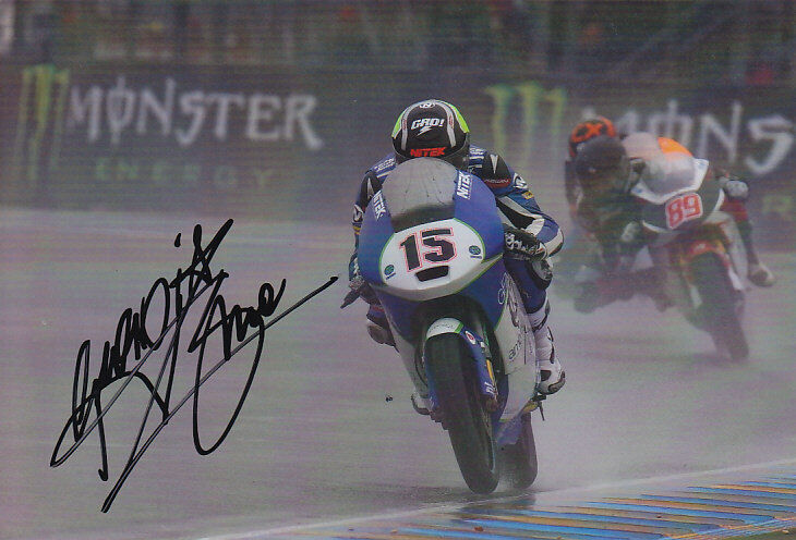 Simone Grotzkyj Moto 3 Hand Signed Honda Photo Poster painting 5x7.5 2012 1.