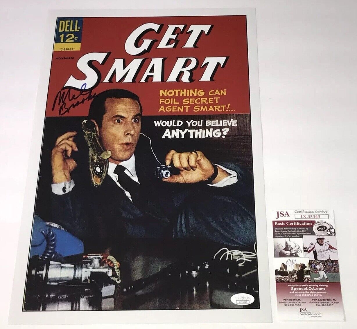 Mel Brooks GET SMART Signed 11x17 Photo Poster painting JSA COA In Person Autograph