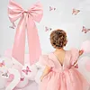 Large Bow Decor Satin Ribbon Bow Tie Giant Hanging Bowknot Party Wall Decoration
