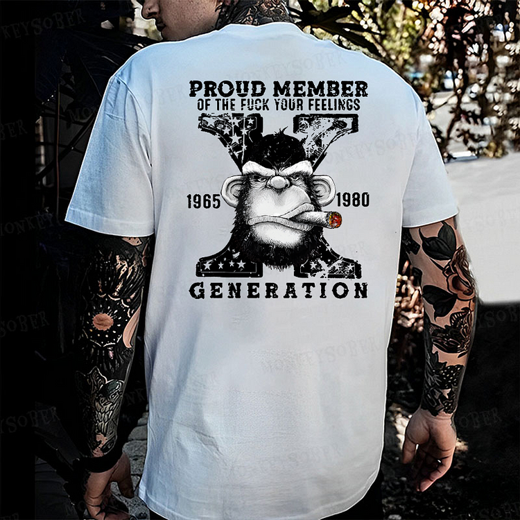 Gen X Monkey EST.1980 Printing Monkey T-shirt