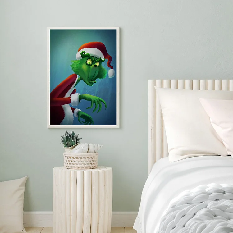 Diamond Painting Grinch Green Monster 3, Full Image - Painting